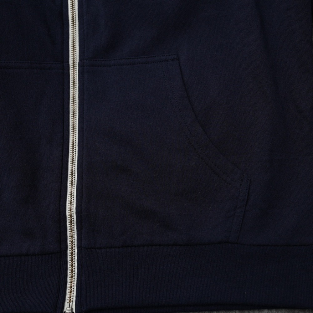 Oracle Hoodie Men Marine Layer Dark Blue Full Zip Fleece Cloud World 22 Large - Picture 12 of 15